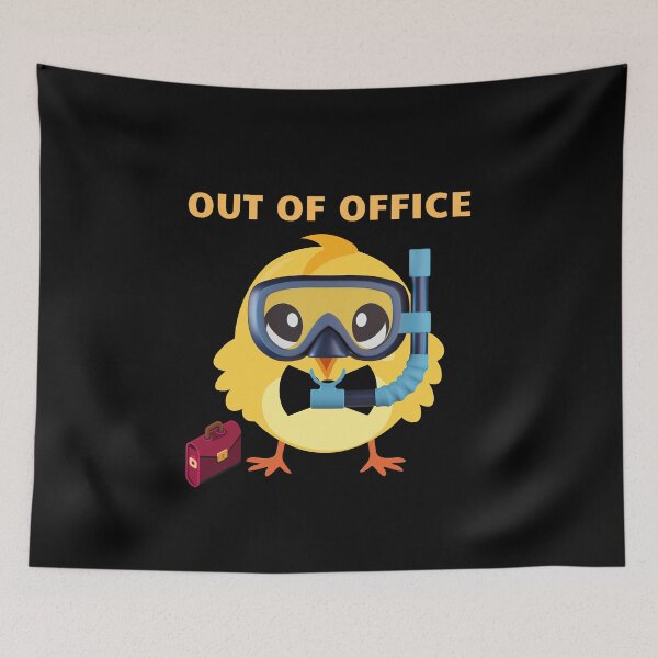Item preview, Funny Vacation Chick - Out of Office Design designed and sold by UTkiKK.