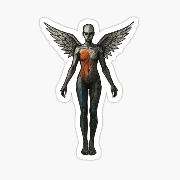 Item preview, Shadow Grace – Winged Silence designed and sold by MoodModeWear.