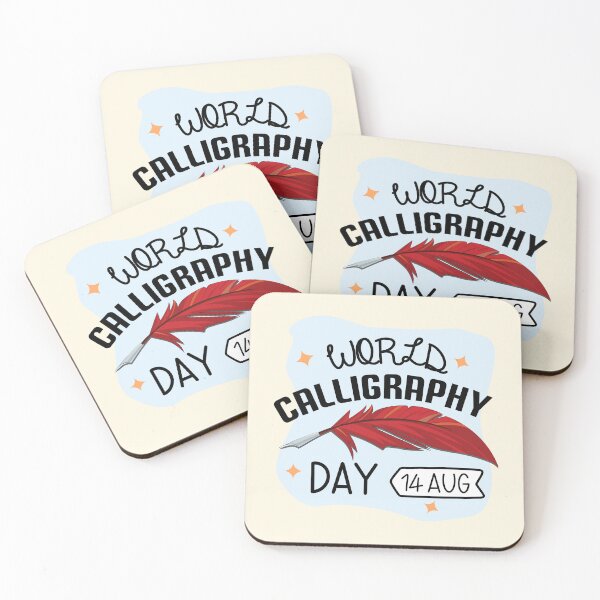 Item preview,  14 World Calligraphy Day - Wacky Holidays  designed and sold by ChemicalXShop.