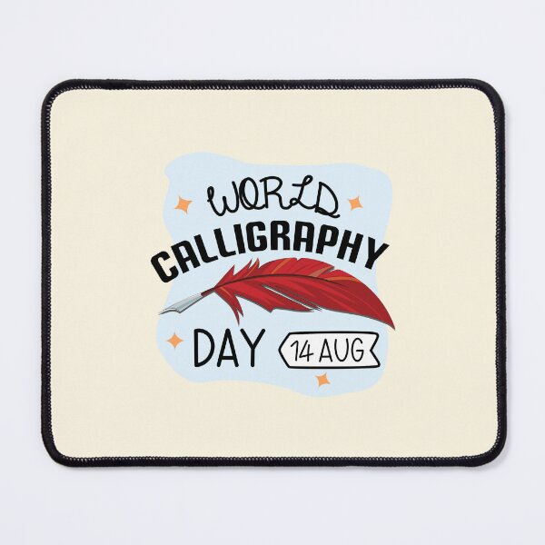 Item preview, 14 World Calligraphy Day - Wacky Holidays designed and sold by ChemicalXShop.