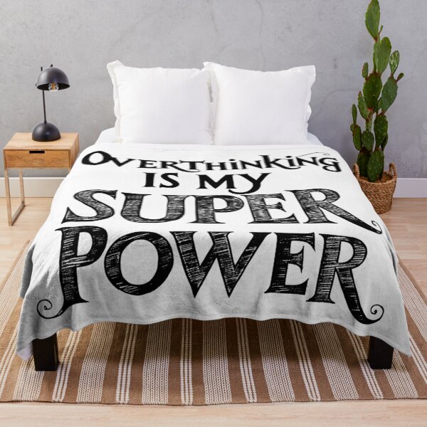 Item preview, Overthinking Quote Medieval Theme Fairytale Funny Words Black Text designed and sold by adlibmaria.