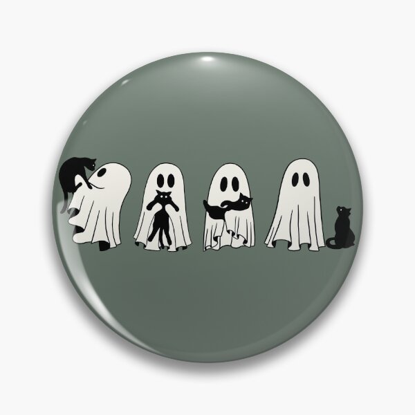 Item preview, Halloween Ghost Black Cat designed and sold by HaloHop.