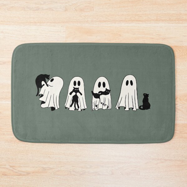 Item preview, Halloween Ghost Black Cat designed and sold by HaloHop.