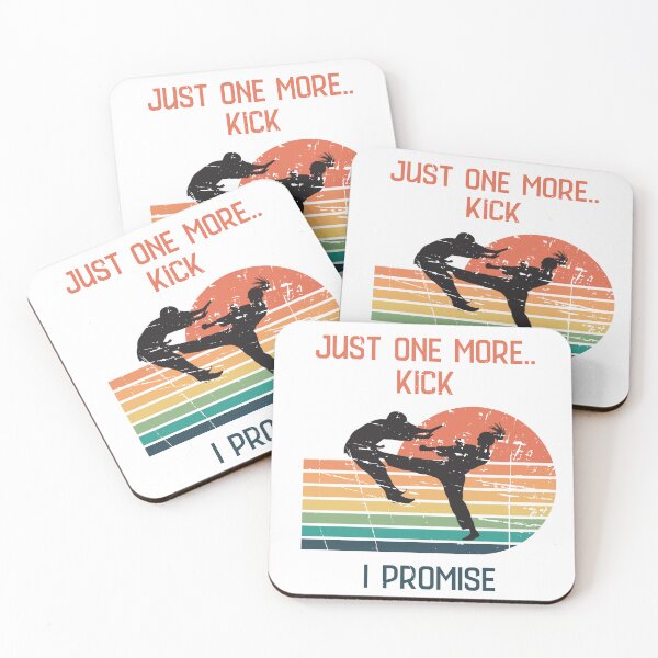 Item preview, Just one more kick I promise, funny karate kick girl t-shirt gift designed and sold by TeeArtWorld.