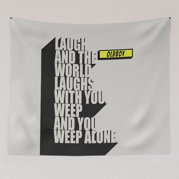Item preview, Oldboy Korean Film Quote Poster designed and sold by Enea Kelo.