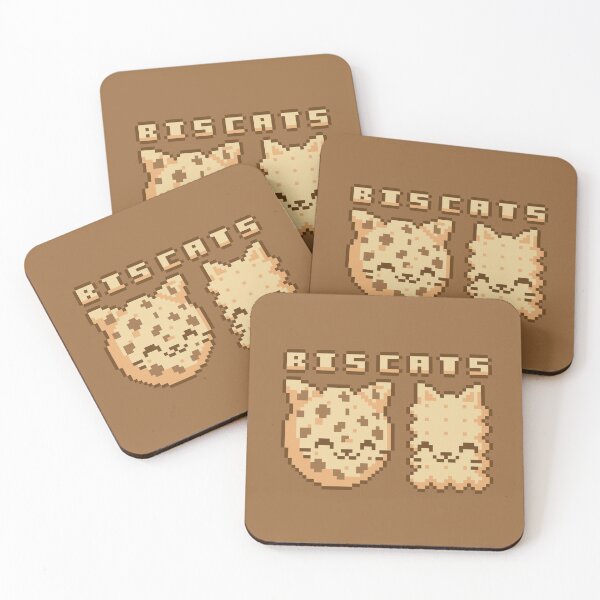 Item preview, Kitty Cute Cat Baking Biscuits Pixel Art Kawaii designed and sold by PixelDrukiPL.