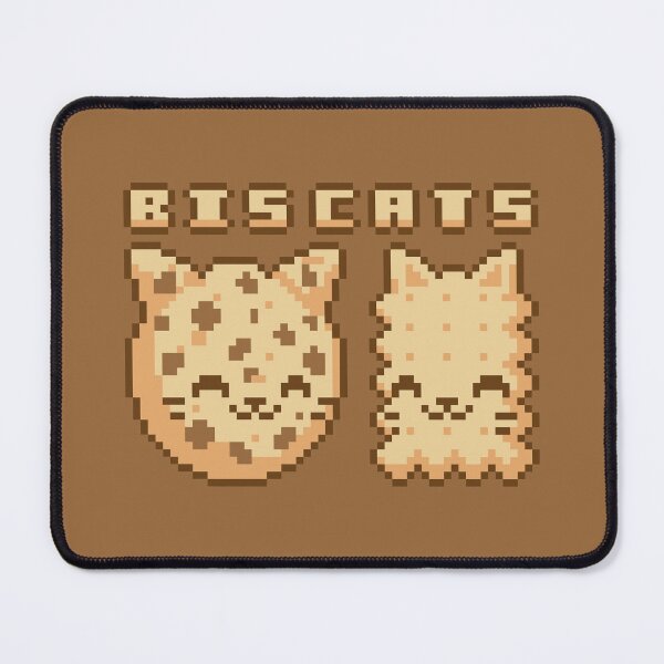 Item preview, Kitty Cute Cat Baking Biscuits Pixel Art Kawaii designed and sold by PixelDrukiPL.