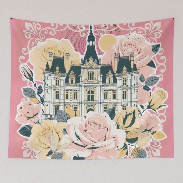 Item preview, French Castle - Modern Chateaucore Aesthetic Wall Art designed and sold by Sugar Wisdom .