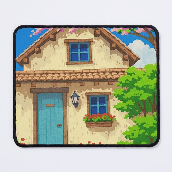 Item preview, Spring Cottage with Blue Door designed and sold by HerSteps.