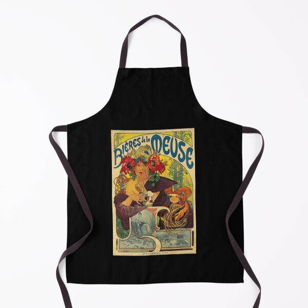 Item preview, Bieres de la Meuse Poster by Alphonse Mucha | Art Nouveau Beer Print | 1897 Vintage French Wall Art designed and sold by artofuniverse.