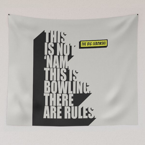 Item preview, Bowling Rules: The Dude's Philosophy designed and sold by Enea Kelo.