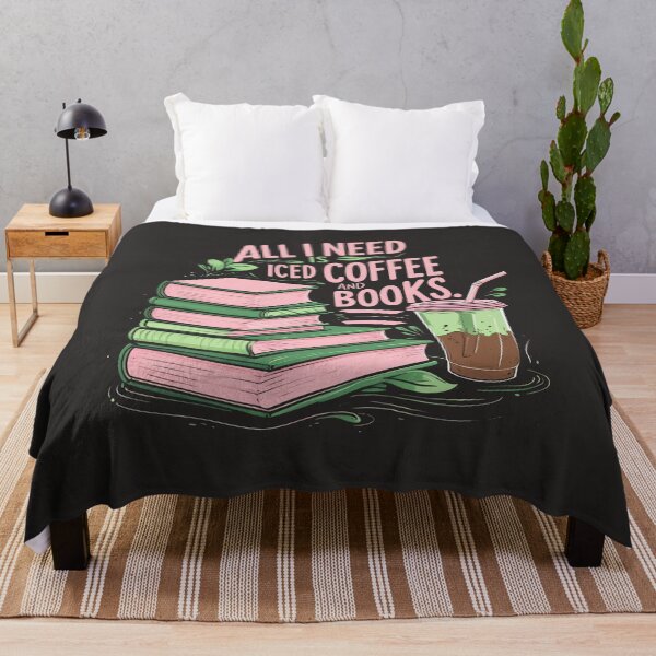 Item preview, All I Need Is Iced Coffee And Books designed and sold by universe-hold ⭐⭐⭐⭐⭐.