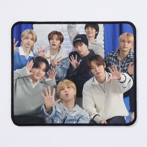 Item preview, SKZ blue summer poster cute boys summer limited edition smile You make STRAY KIDS stay kpop happy ot8 daughter gift photocards designed and sold by Kpop-Noona.