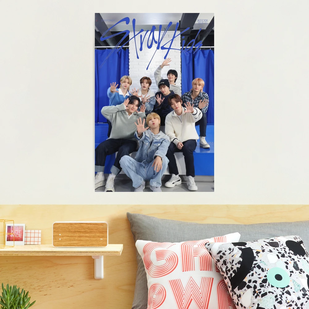 SKZ blue summer poster cute boys summer limited edition smile You