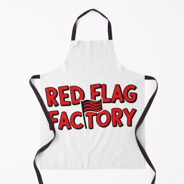 Item preview, Red Flag Factory – Funny Red Text Sticker designed and sold by EverMuse_0_0.