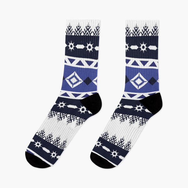 Item preview, Blue Tribal Geometric Pattern - Ethnic Border Design designed and sold by Kopii Art.