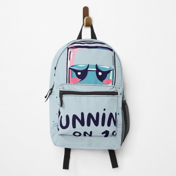 Item preview, A close up of a cartoon battery with a caption of running on it designed and sold by cafegrafis.