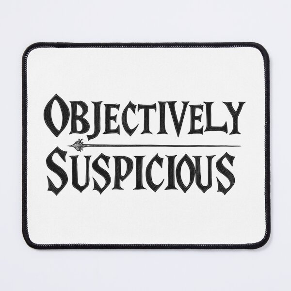 Item preview, Suspicious Mystery Detective Funny True Crime Fan Vintage Medieval Quotes Black Text designed and sold by adlibmaria.