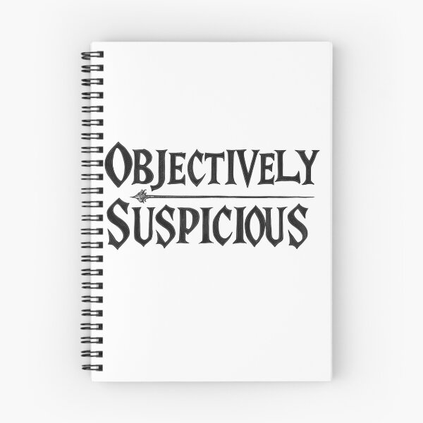 Item preview, Suspicious Mystery Detective Funny True Crime Fan Vintage Medieval Quotes Black Text designed and sold by adlibmaria.