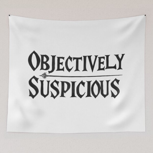 Item preview, Suspicious Mystery Detective Funny True Crime Fan Vintage Medieval Quotes Black Text designed and sold by adlibmaria.