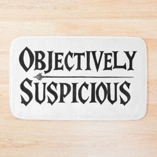 Item preview, Suspicious Mystery Detective Funny True Crime Fan Vintage Medieval Quotes Black Text designed and sold by adlibmaria.
