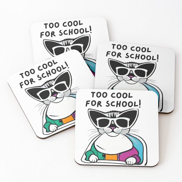 Item preview, Too Cool for School Cat T-Shirt – Hilarious Style designed and sold by ModyAssem.