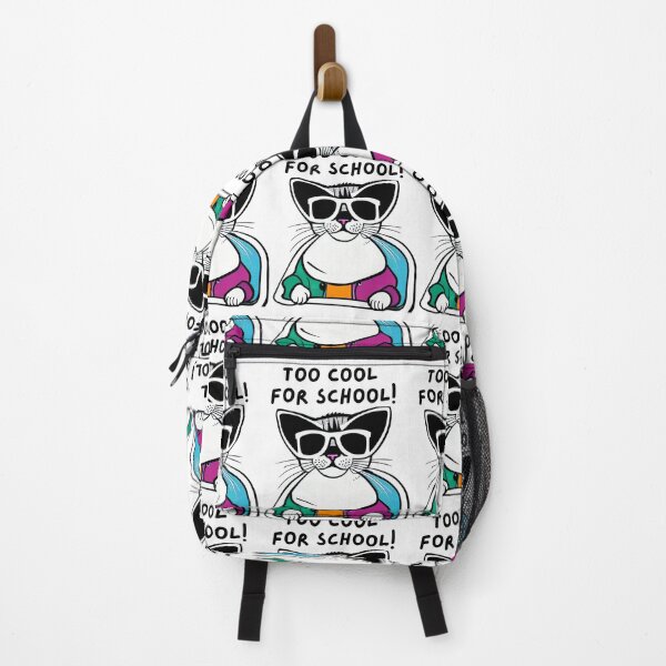 Item preview, Too Cool for School Cat T-Shirt – Hilarious Style designed and sold by ModyAssem.