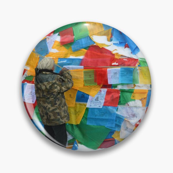 Item preview, Prayer Flags in the Wind – A Himalayan Blessing designed and sold by AnshitArt.