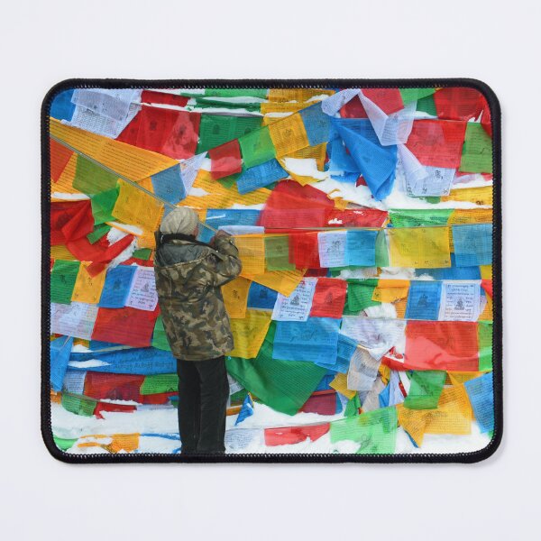 Item preview, Prayer Flags in the Wind – A Himalayan Blessing designed and sold by AnshitArt.