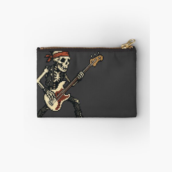 Item preview, Punk Skeleton Bass Player – Pixel Art Style designed and sold by Pumpuy Design.