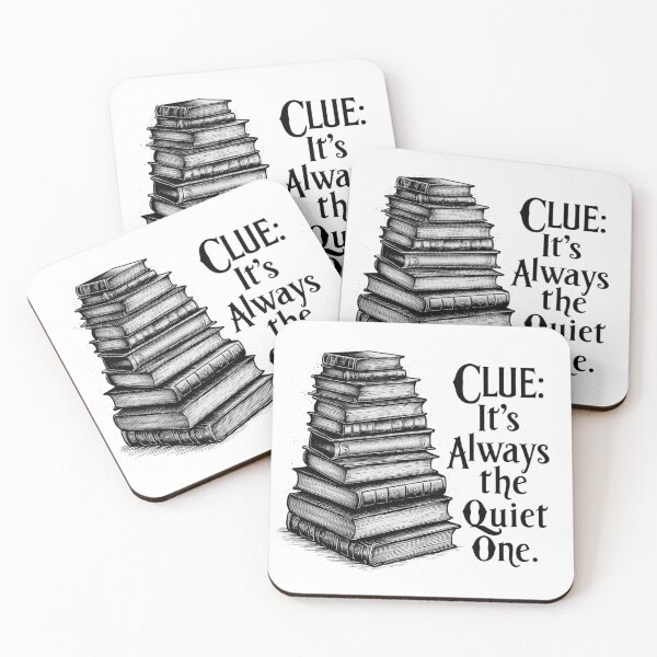 Item preview, Book Club Mystery Lovers Retro Vintage Art Clue Sayings designed and sold by adlibmaria.