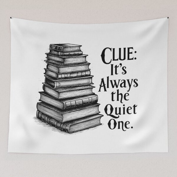 Item preview, Book Club Mystery Lovers Retro Vintage Art Clue Sayings designed and sold by adlibmaria.
