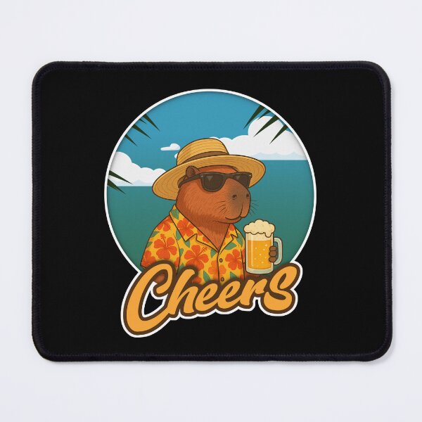 Item preview, Capybara Cheers designed and sold by Pixsfile.