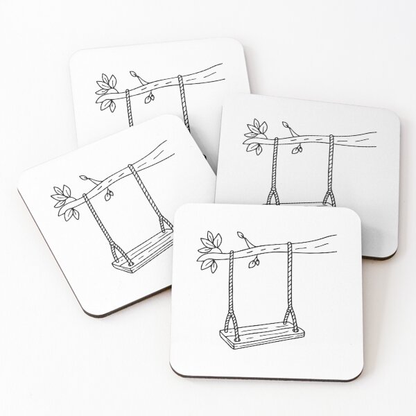Item preview, Swing made of thick rope and wood, swaying gently from a tall tree designed and sold by rasagamastore.