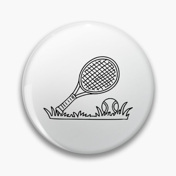 Item preview, Wooden tennis racket on the grass near a ball designed and sold by rasagamastore.