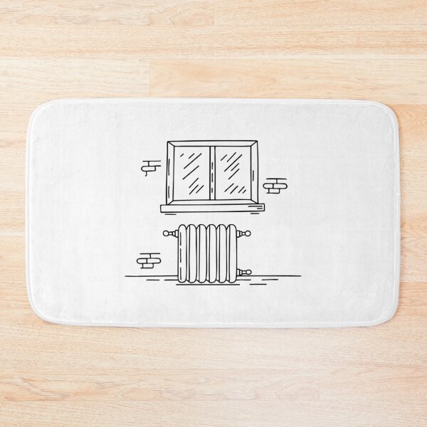 Item preview, Radiator with steam on wall beside a window designed and sold by rasagamastore.
