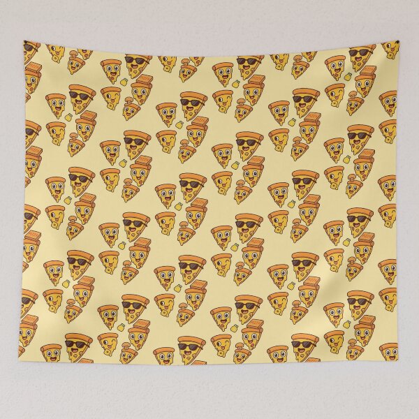 Item preview, Pizza Party Slice Parade – Cute Melty Characters designed and sold by Bramble99.