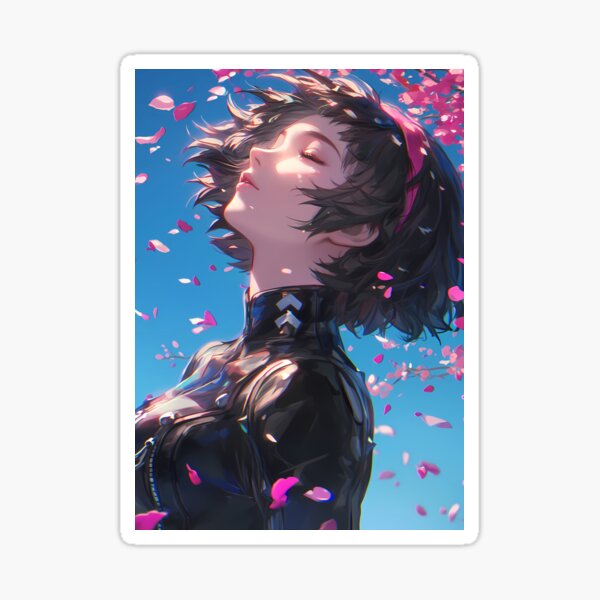 Item preview, Game Makoto Niijima Persona 5 Anime Sakura Edgy Spring Vibe designed and sold by juniorcastros.