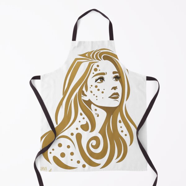 Item preview, Dajana Collins Golden Freckle Muse – Elegant Abstract Portrait designed and sold by Collins Design.