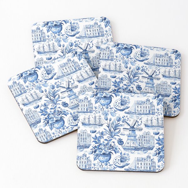 Item preview, Dutch Daydreams: Windmills & Tulips designed and sold by House of Blue.