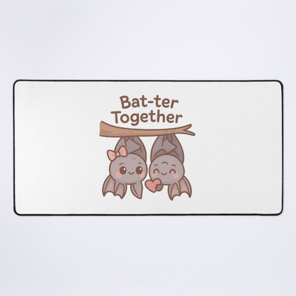 Item preview, Bat-ter Together Romantic Kawaii Couple designed and sold by Romeo Fashion.
