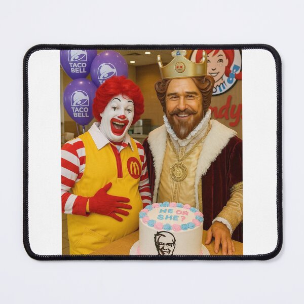 Item preview, Mcdonald burger king kfc wendy's taco bell birthday funny prank meme gift weird designed and sold by CheeseBlueprint.