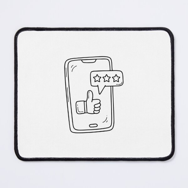 Item preview, Smartphone showing rate screen with thumbs up icon rate stars designed and sold by rasagamastore.