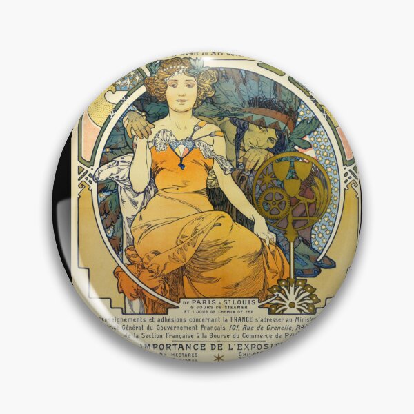 Item preview, St. Louis World’s Fair Poster by Alphonse Mucha 1904 | Art Nouveau French Expo Print | Vintage Decorative Wall Art designed and sold by artofuniverse.