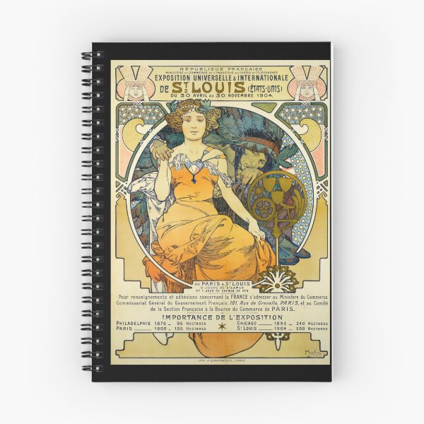 Item preview, St. Louis World’s Fair Poster by Alphonse Mucha 1904 | Art Nouveau French Expo Print | Vintage Decorative Wall Art designed and sold by artofuniverse.