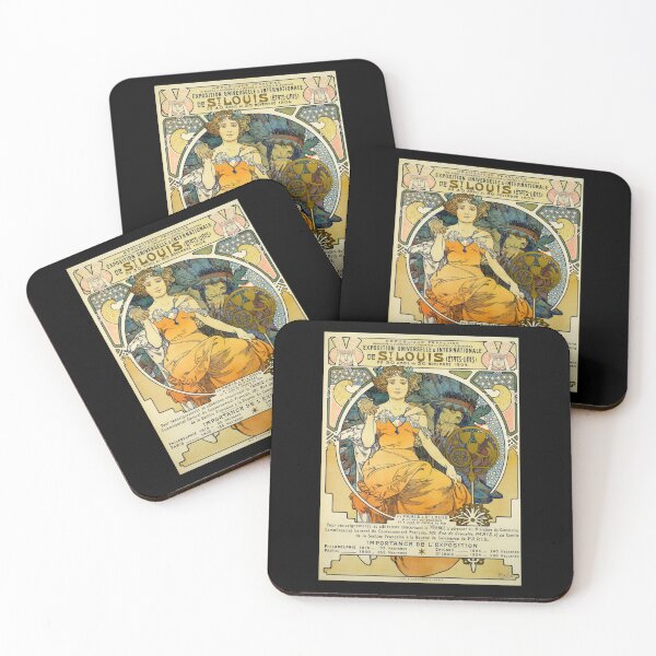 Item preview, St. Louis World’s Fair Poster by Alphonse Mucha 1904 | Art Nouveau French Expo Print | Vintage Decorative Wall Art designed and sold by artofuniverse.