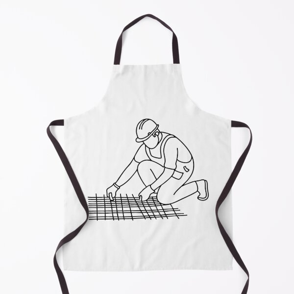 Item preview, Worker arranging rebar mesh on building foundation designed and sold by rasagamastore.