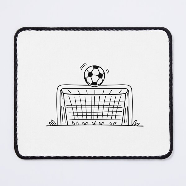 Item preview, Soccer ball rebounding off the goalpost designed and sold by rasagamastore.