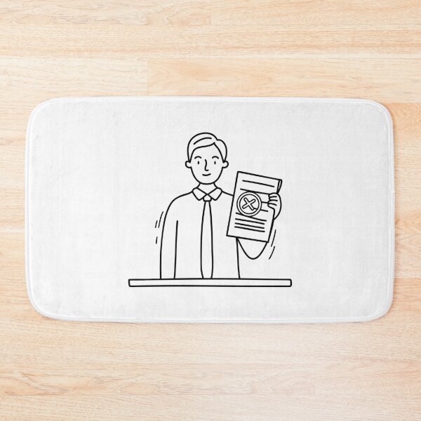 Item preview, Job applicant holding a document with REJECTED stamp designed and sold by rasagamastore.