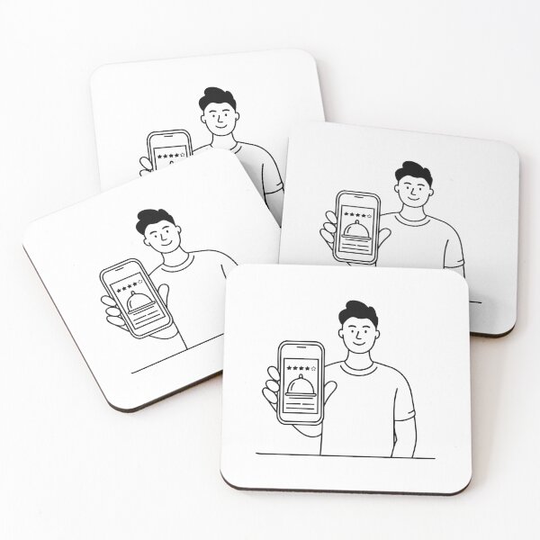 Item preview, Friend showing a phone screen with a restaurant menu photo designed and sold by rasagamastore.